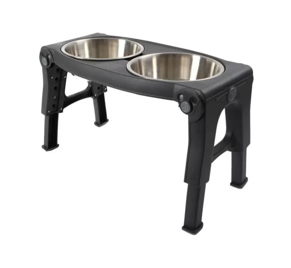 Dexas Adjustable Height Pet Feeder Pro Steel