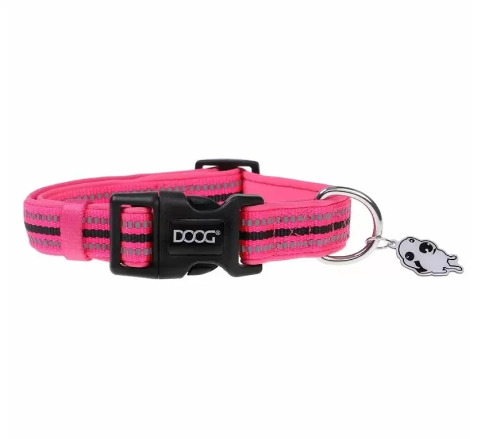 DOOG Hondenhalsband Neopreen Roze