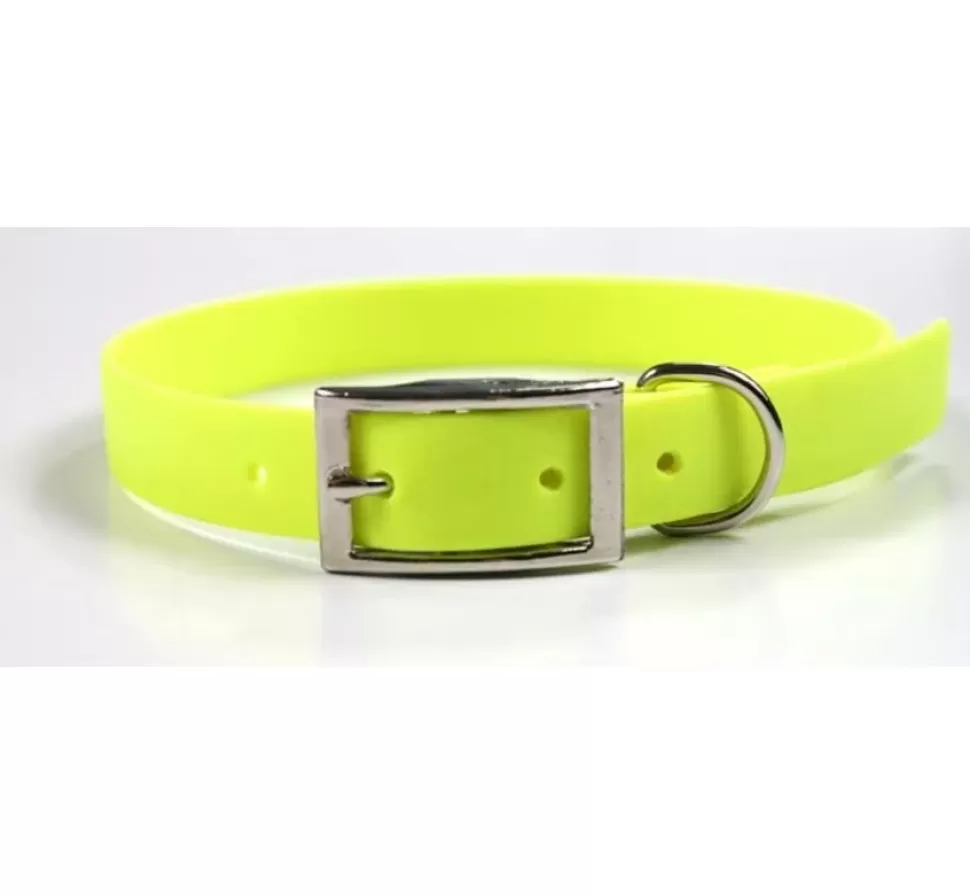 EQuest 4dogs Hondenhalsband Biothane Neon Geel