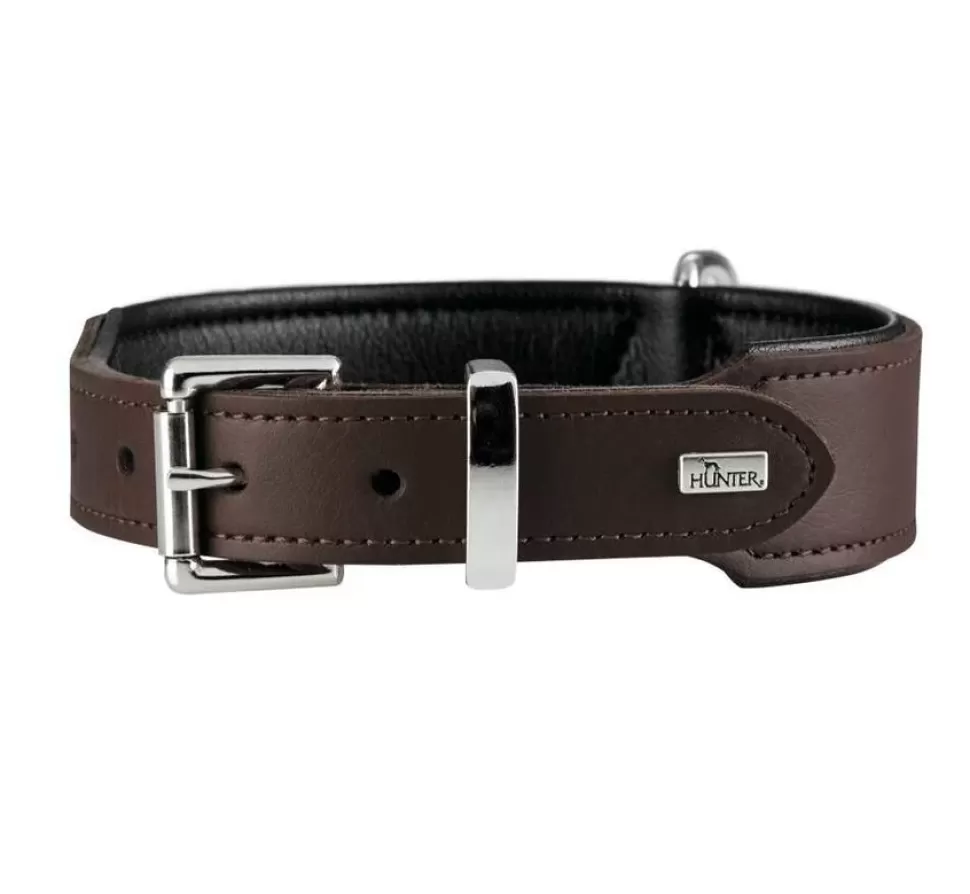 Hunter Hondenhalsband Basic Bruin