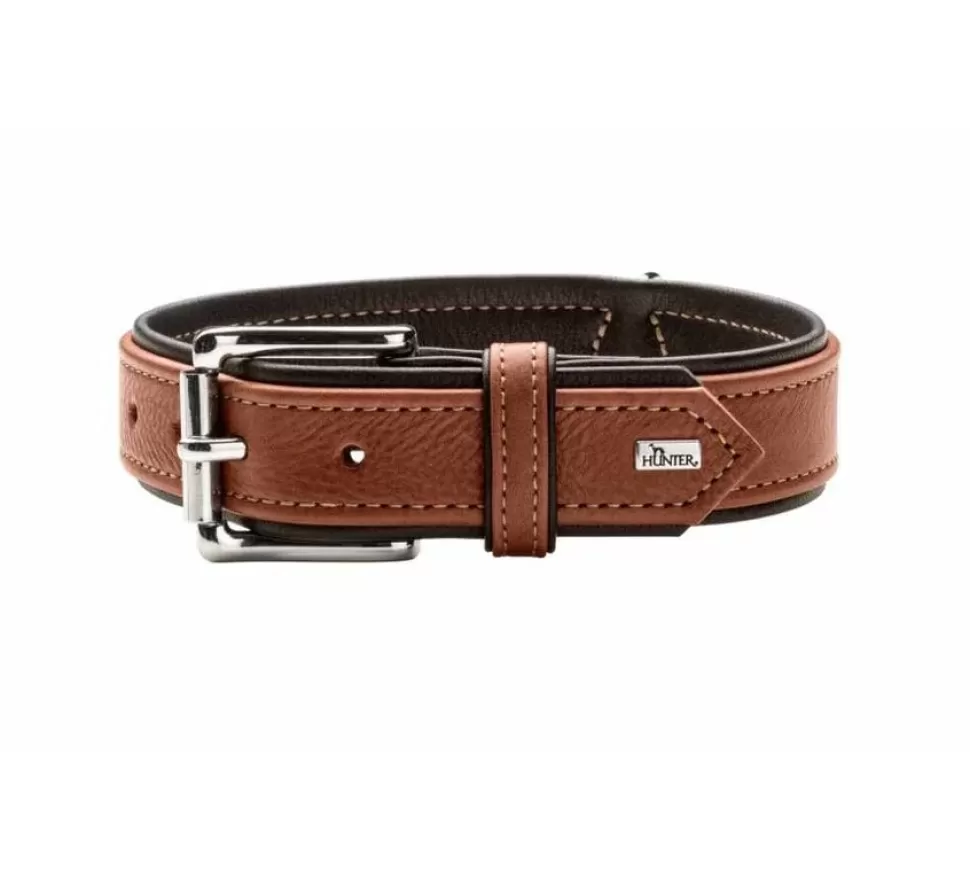 Hunter Hondenhalsband Canadian Up Cognac / Zwart