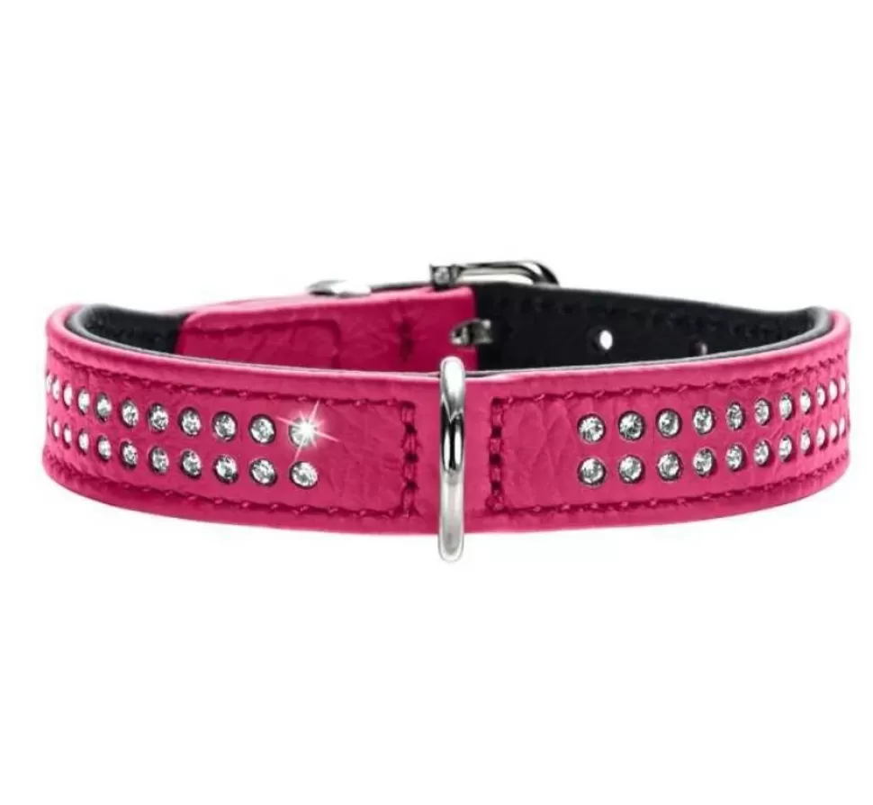 Hunter Hondenhalsband Diamond Petit Roze