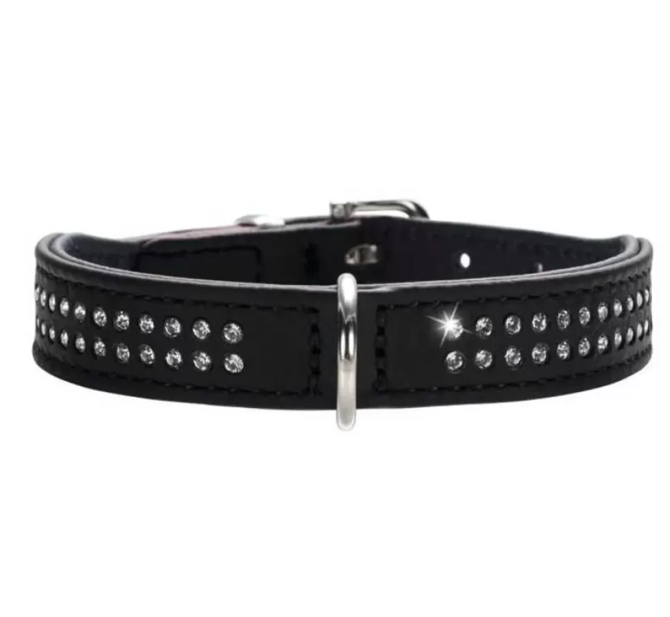 Hunter Hondenhalsband Diamond Petit Zwart