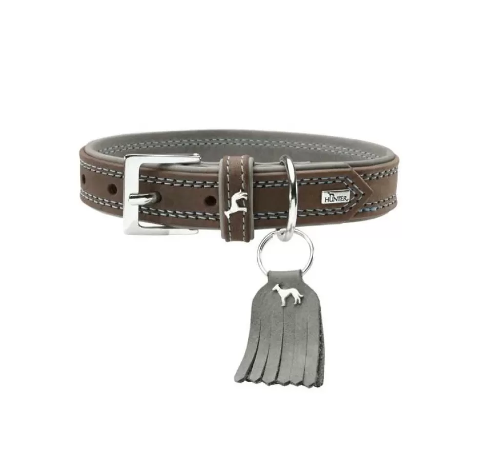 Hunter Hondenhalsband Lucca Walnoot