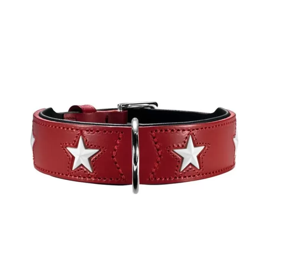 Hunter Hondenhalsband Magic Star Rood