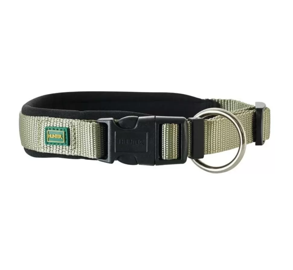 Hunter Hondenhalsband Neopreen Vario Plus Olive