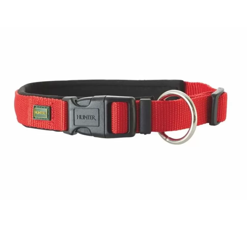 Hunter Hondenhalsband Neopreen Vario Plus Rood