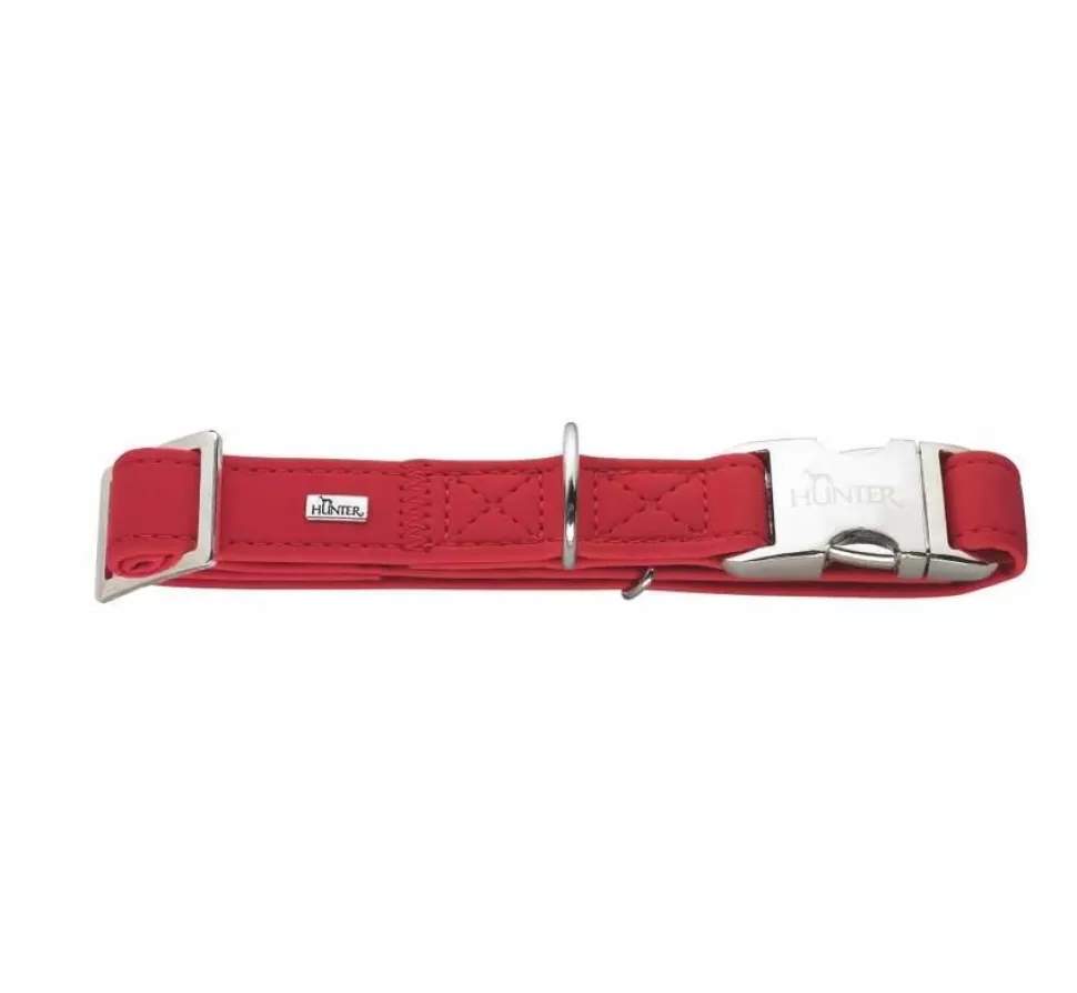 Hunter Hondenhalsband Softie Alu Strong Rood