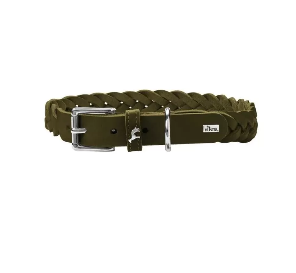 Hunter Hondenhalsband Solid Education Olive