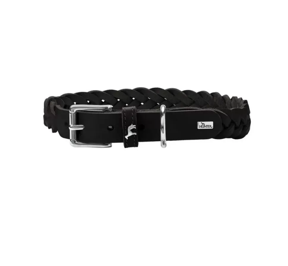 Hunter Hondenhalsband Solid Education Zwart