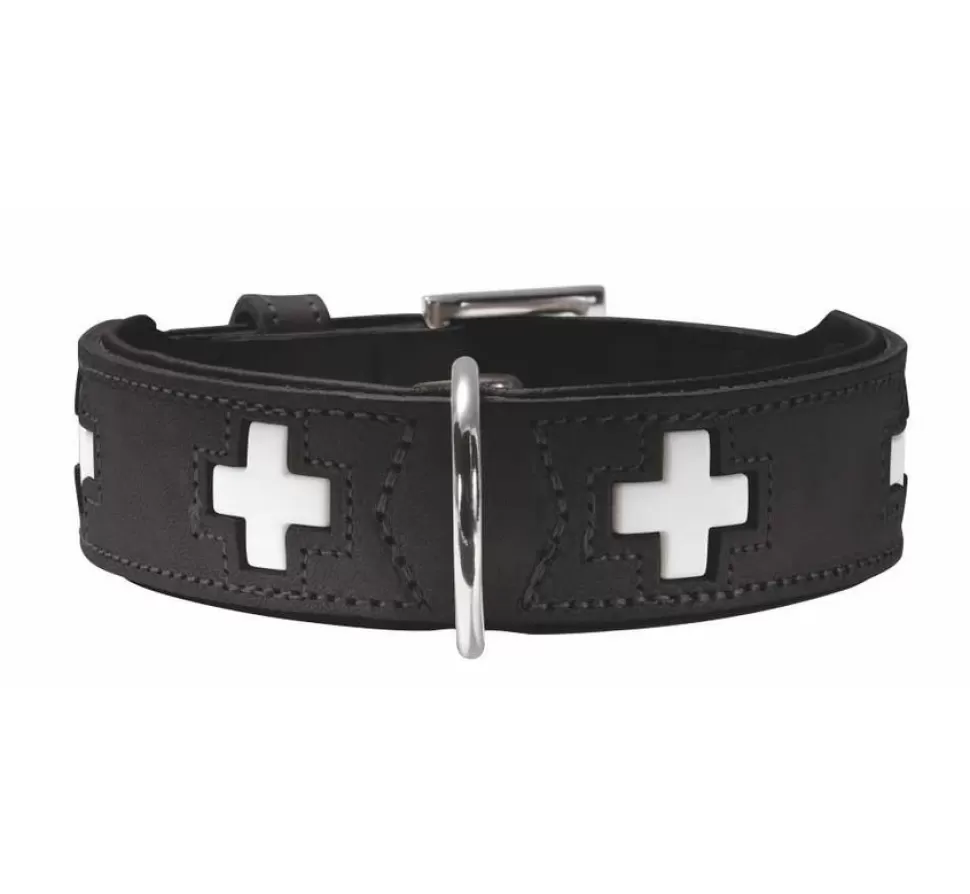 Hunter Hondenhalsband Swiss Zwart