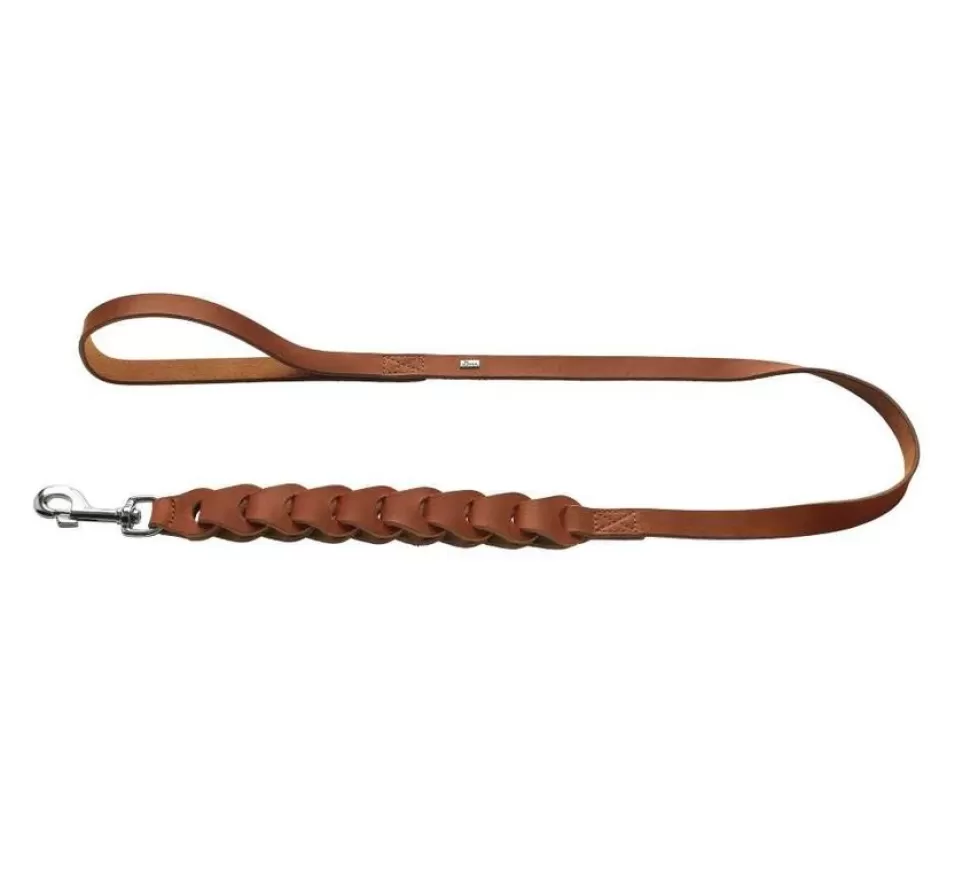 Hunter Hondenriem Solid Education Chain Cognac