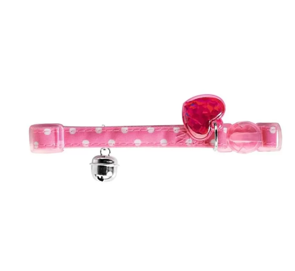 Hunter Kattenhalsband Glossy Dots Roze