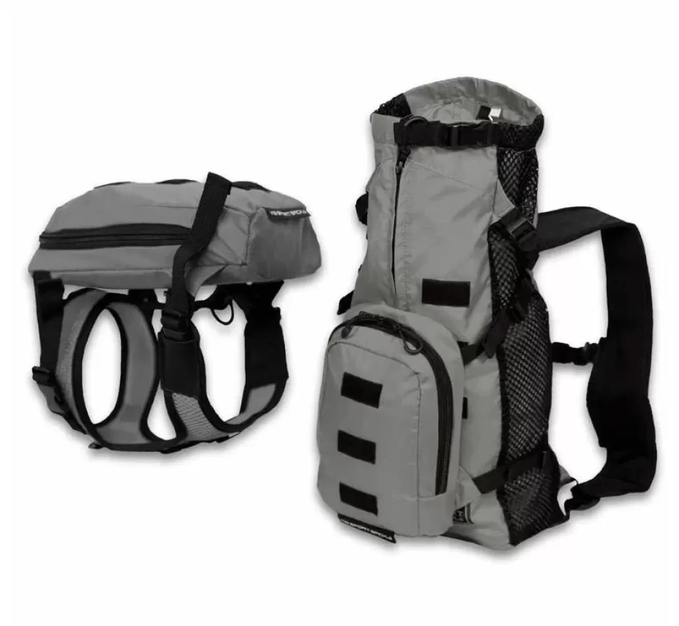 K9 Sport Sack Multifunctionele Hondenrugzak Walk On Grijs