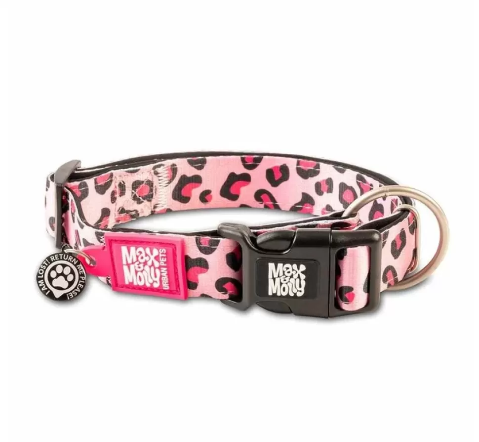 Max & Molly Hondenhalsband Leopard Pink