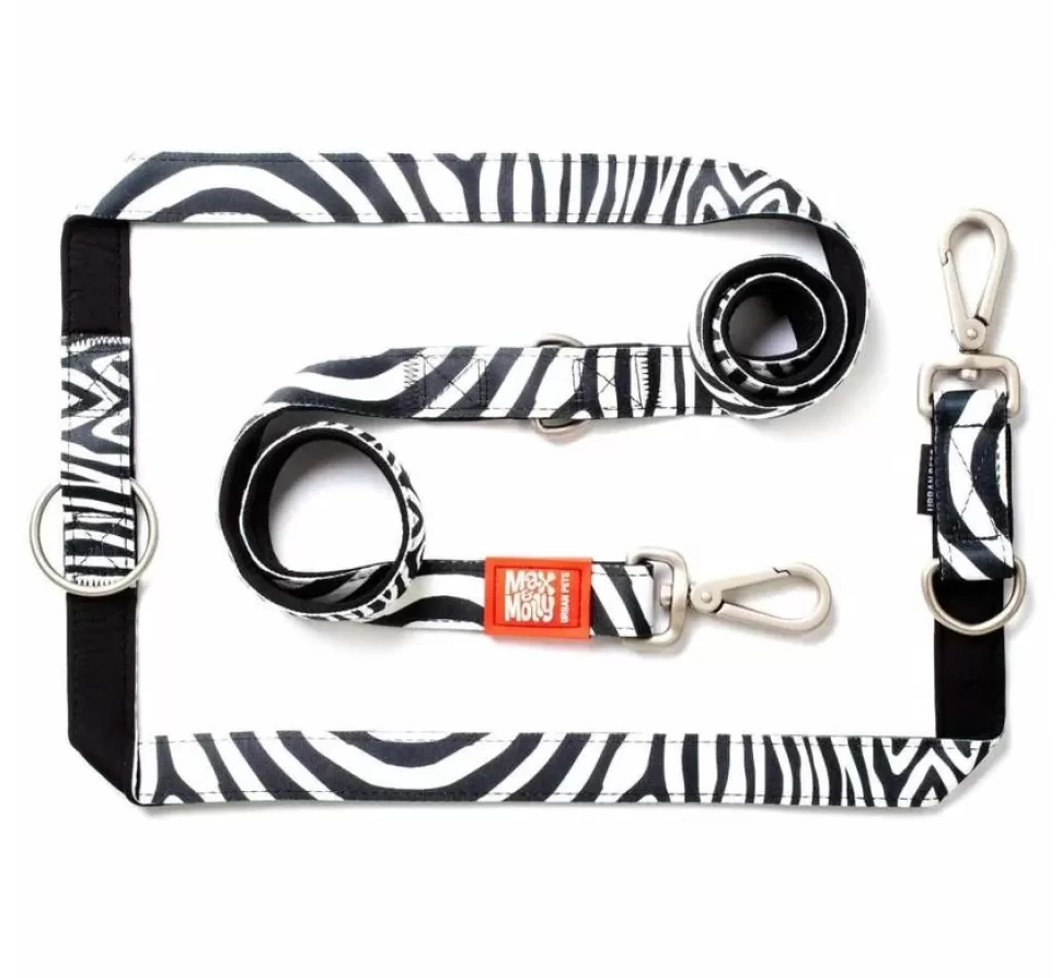 Max & Molly Hondenriem Multi Function Zebra