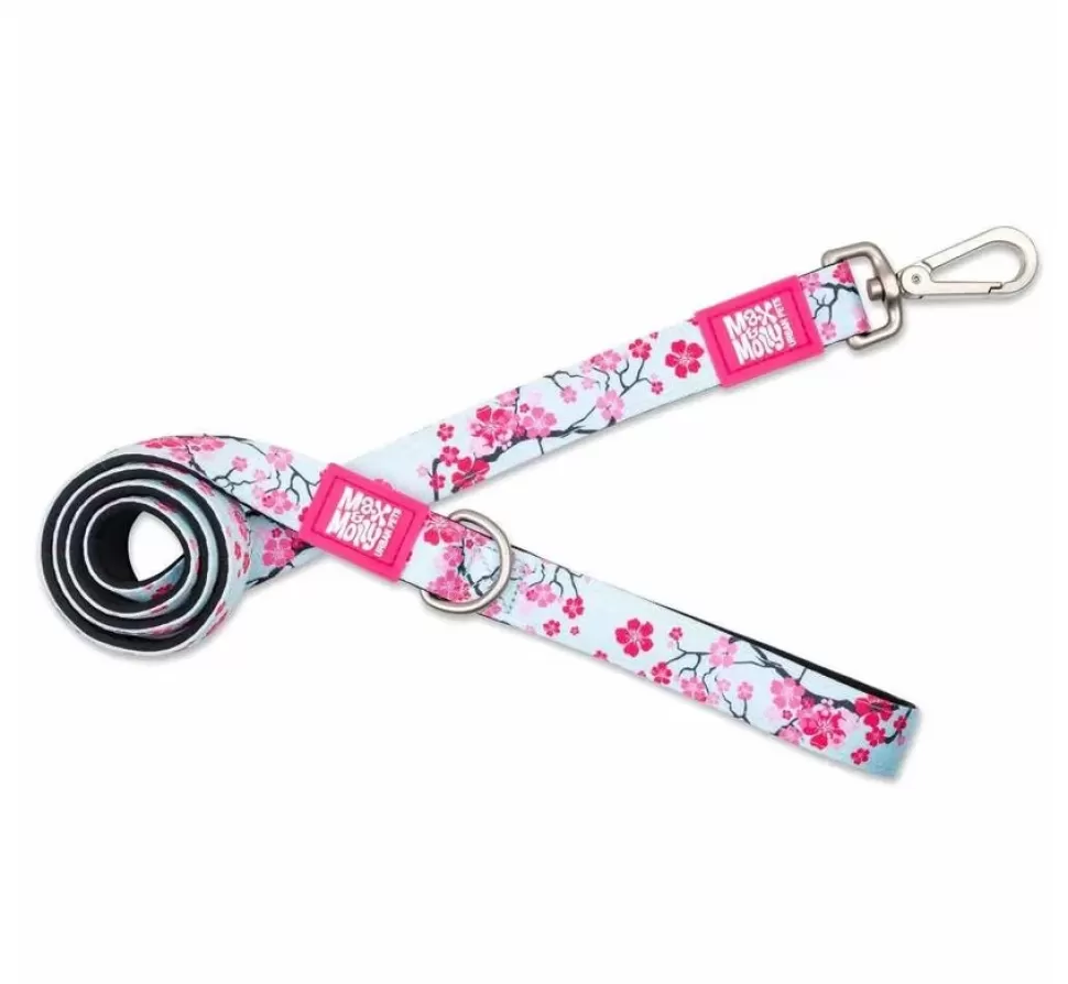 Max & Molly Hondenriem Short Leash Cherry Bloom