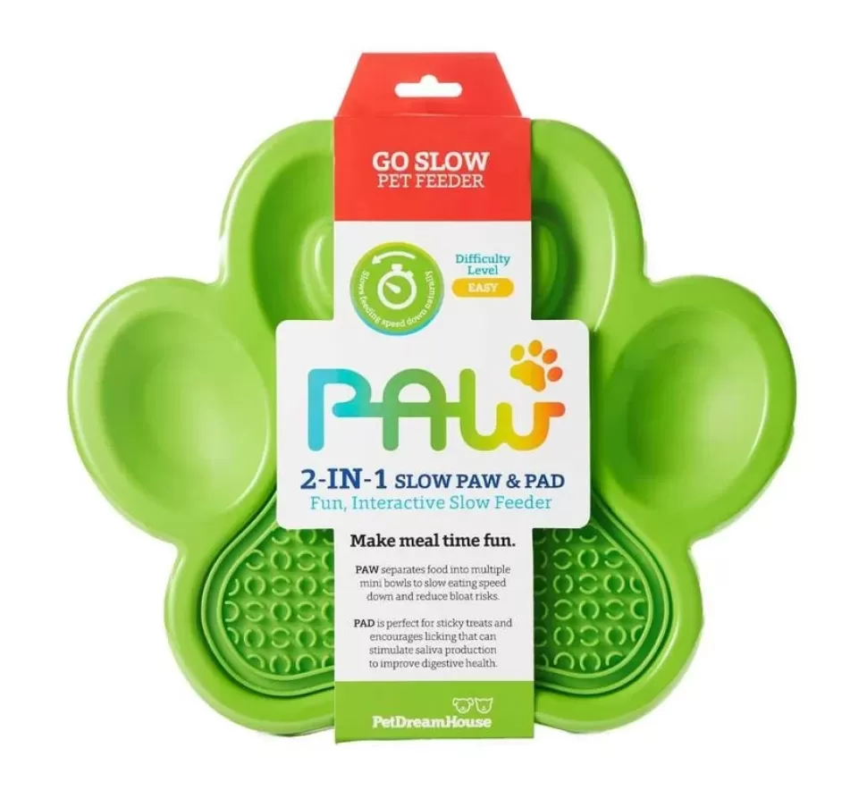 PDH Paw 2 In 1 Slow Feeder Groen