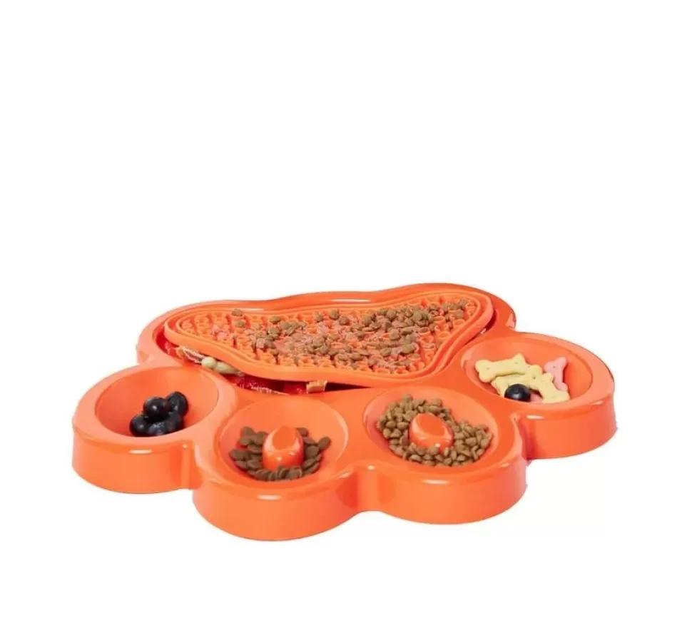 PDH Paw 2 In 1 Slow Feeder Oranje