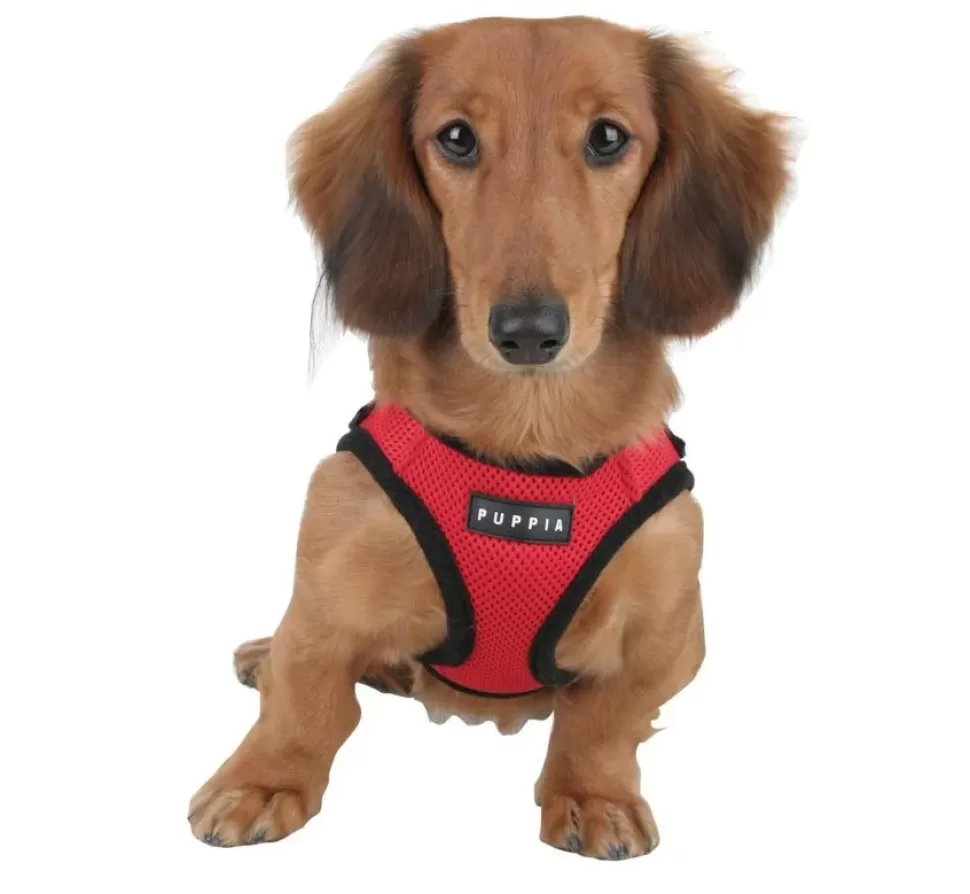 Puppia Hondentuig Soft Harness Rood