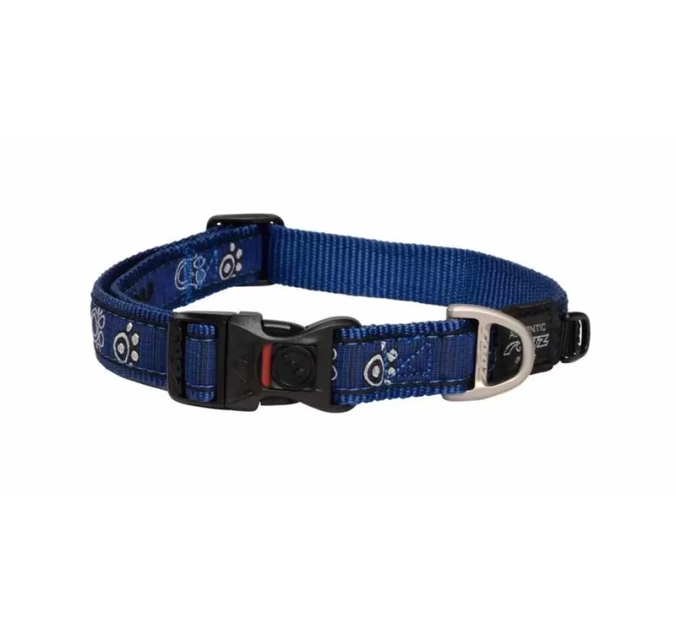 Rogz Hondenhalsband Navy Paw