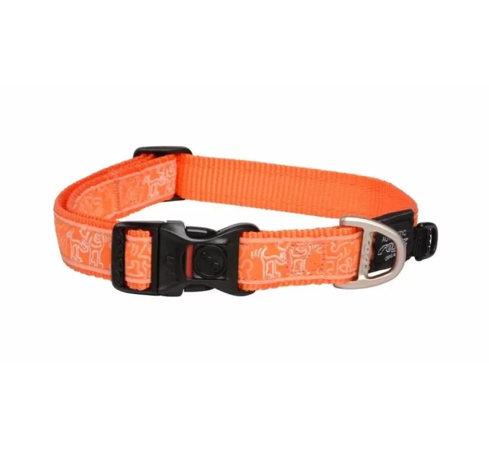 Rogz Hondenhalsband Orange Doodle