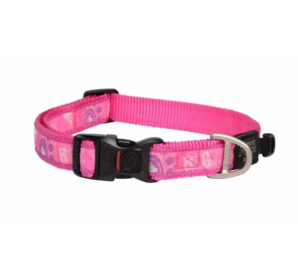 Rogz Hondenhalsband Pink Paw