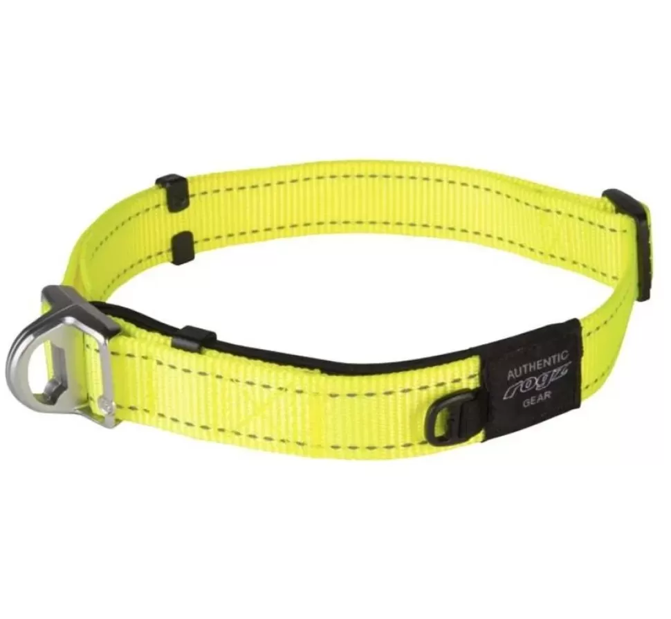 Rogz Hondenhalsband Safety Geel