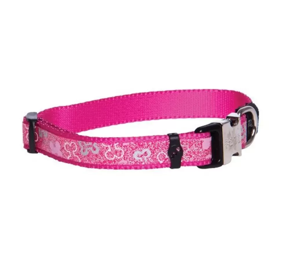 Rogz Hondenhalsband Trendy Pink Bones