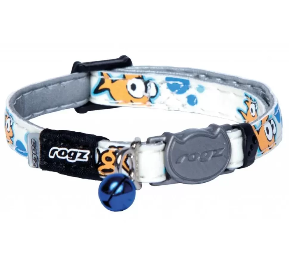 Rogz Kattenhalsband Glowcat Gold Fish