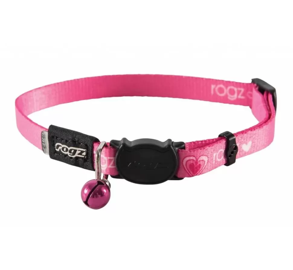 Rogz Kattenhalsband Kiddycat Pink Hearts