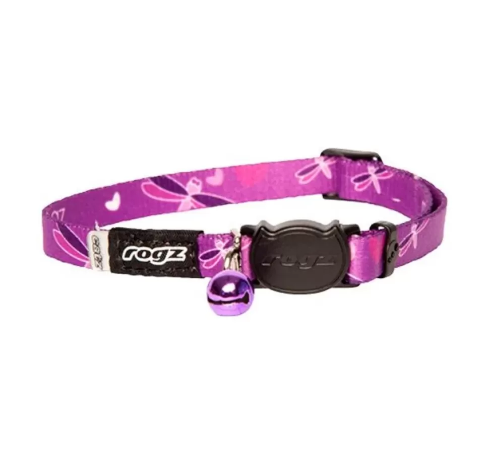 Rogz Kattenhalsband Kiddycat Purple Dragonfly