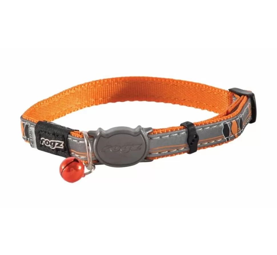 Rogz Kattenhalsband Nightcat Orange Birds