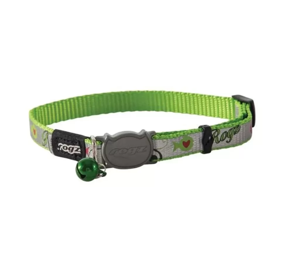 Rogz Kattenhalsband Reflectocat Green Fish