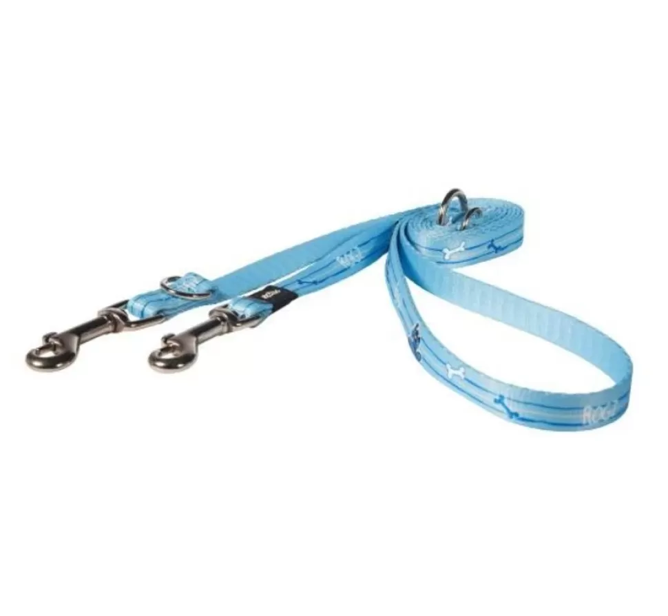 Rogz Puppy Hondenriem Multi Purpose Yoyo Blauw