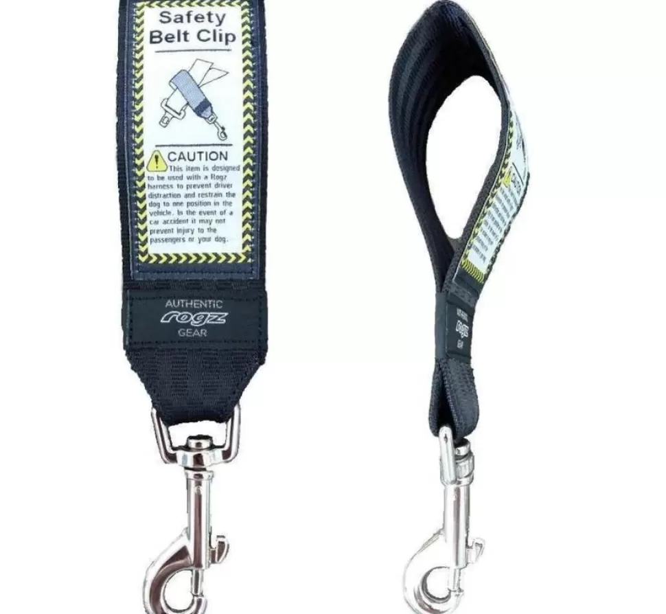 Rogz Veiligheidsriem Safety Car Belt Clip Geel