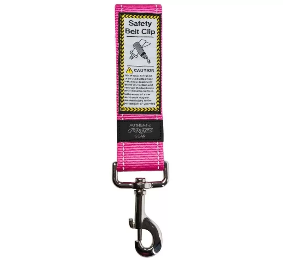 Rogz Veiligheidsriem Safety Car Belt Clip Roze